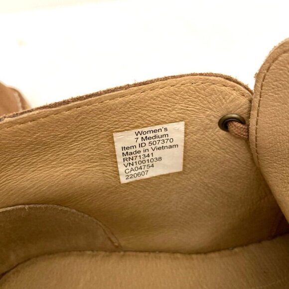 LL Bean Brown Suede Leather Chukka Boots Women's Size 7M Ankle Lace Up - Picture 7 of 7